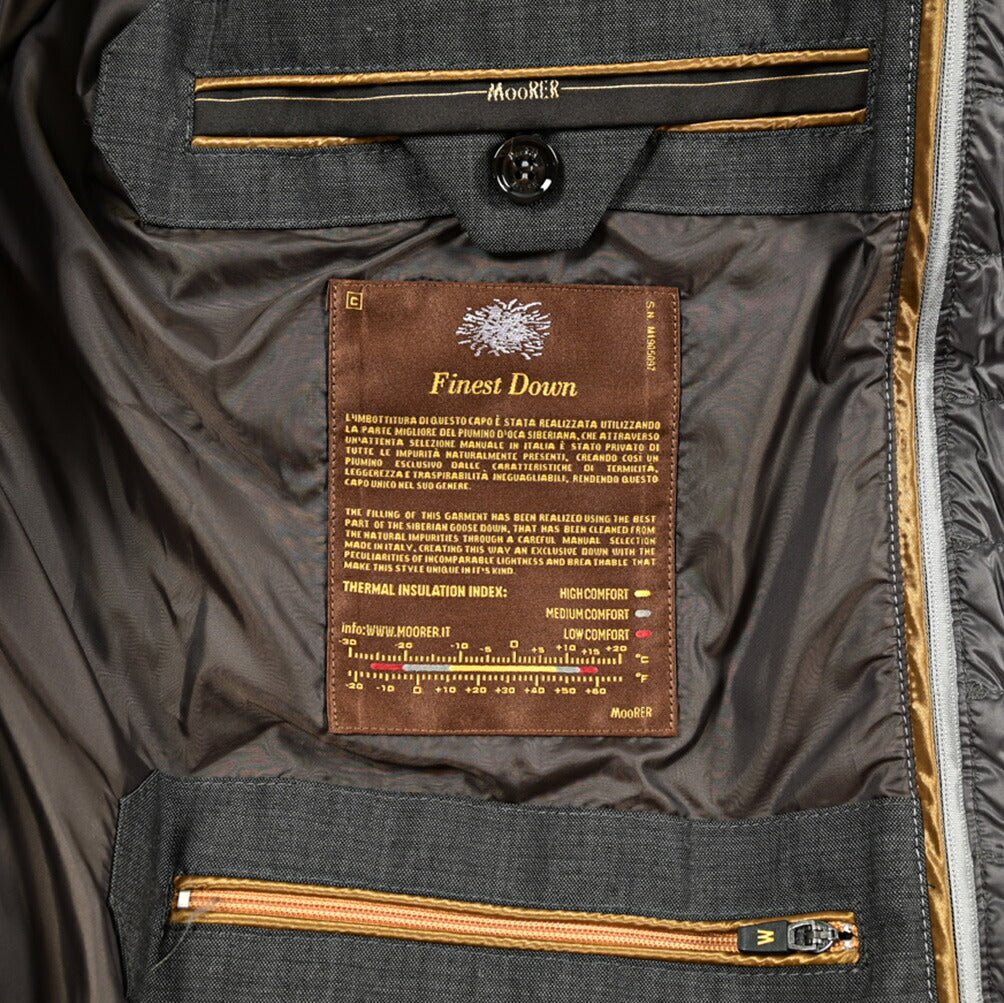 MOORER "CALEGARI - IL" カシミヤ100% スタンドカラーダウンコート｜418041｜GUARDAROBA MILANO OFFICIAL STORE