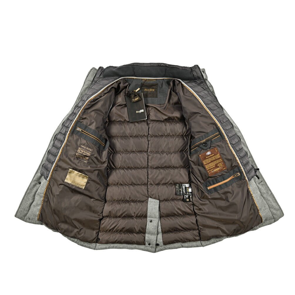 MOORER "CALEGARI - IL" カシミヤ100% スタンドカラーダウンコート｜418041｜GUARDAROBA MILANO OFFICIAL STORE
