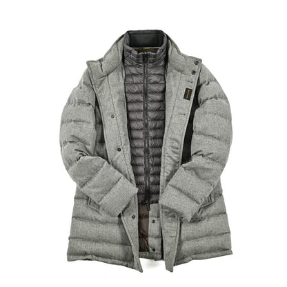 MOORER "CALEGARI - IL" カシミヤ100% スタンドカラーダウンコート｜418041｜GUARDAROBA MILANO OFFICIAL STORE