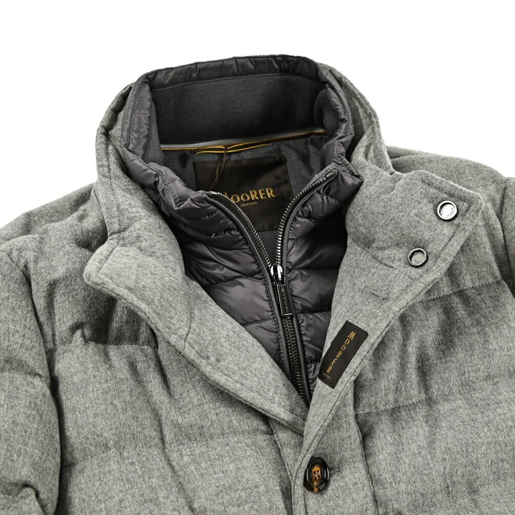 MOORER "CALEGARI - IL" カシミヤ100% スタンドカラーダウンコート｜418041｜GUARDAROBA MILANO OFFICIAL STORE