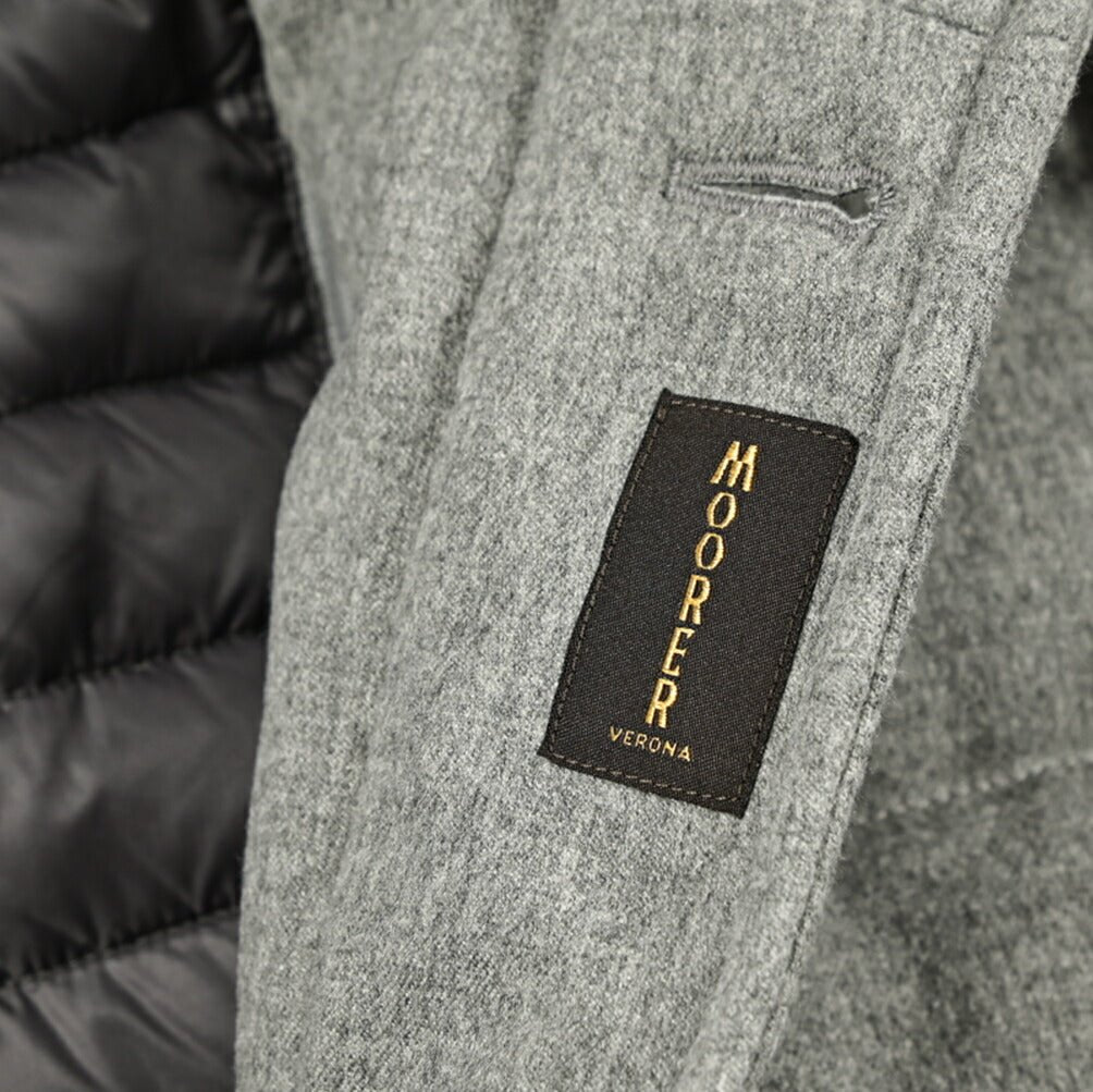 MOORER "CALEGARI - IL" カシミヤ100% スタンドカラーダウンコート｜418041｜GUARDAROBA MILANO OFFICIAL STORE