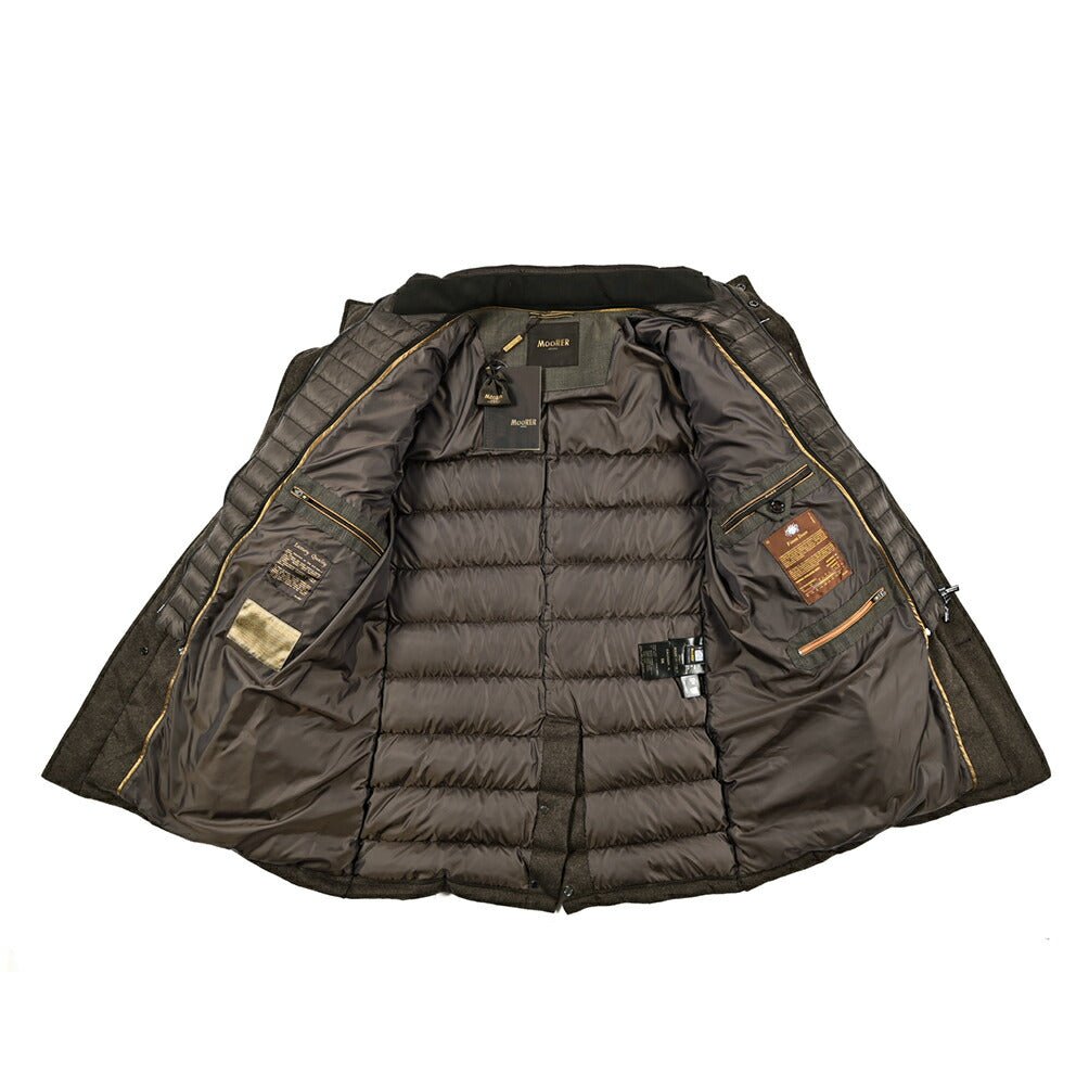 MOORER "CALEGARI - IL" カシミヤ100% スタンドカラーダウンコート｜418042｜GUARDAROBA MILANO OFFICIAL STORE