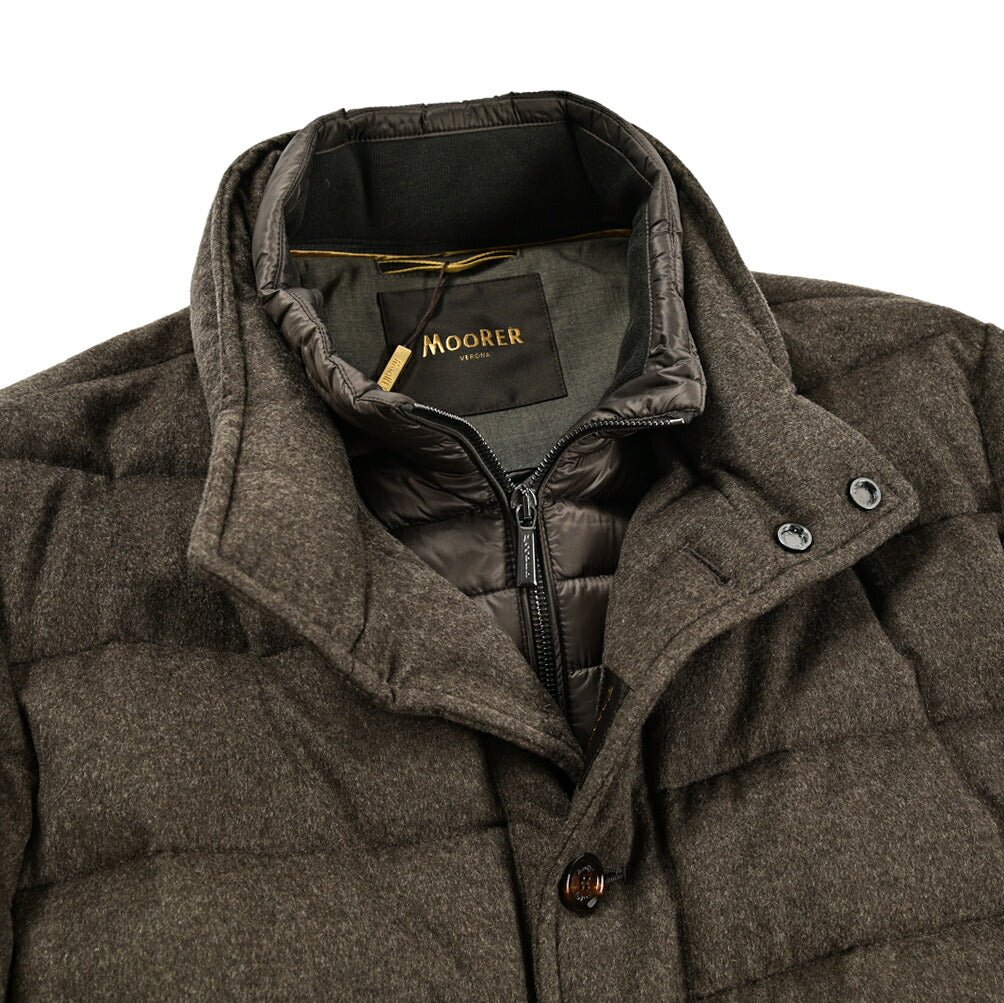 MOORER "CALEGARI - IL" カシミヤ100% スタンドカラーダウンコート｜418042｜GUARDAROBA MILANO OFFICIAL STORE