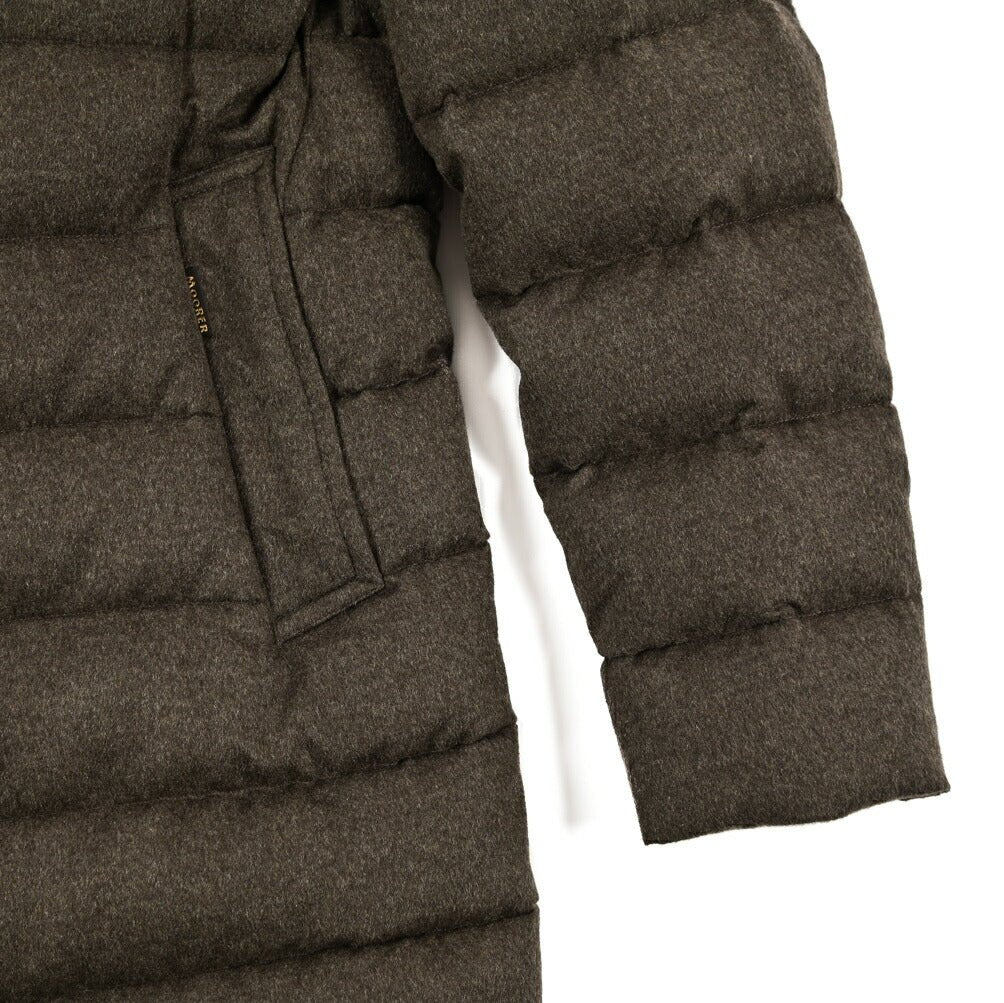 MOORER "CALEGARI - IL" カシミヤ100% スタンドカラーダウンコート｜418042｜GUARDAROBA MILANO OFFICIAL STORE