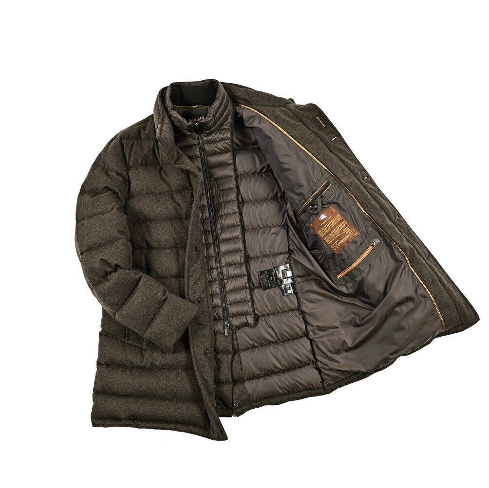 MOORER "CALEGARI - IL" カシミヤ100% スタンドカラーダウンコート｜418042｜GUARDAROBA MILANO OFFICIAL STORE