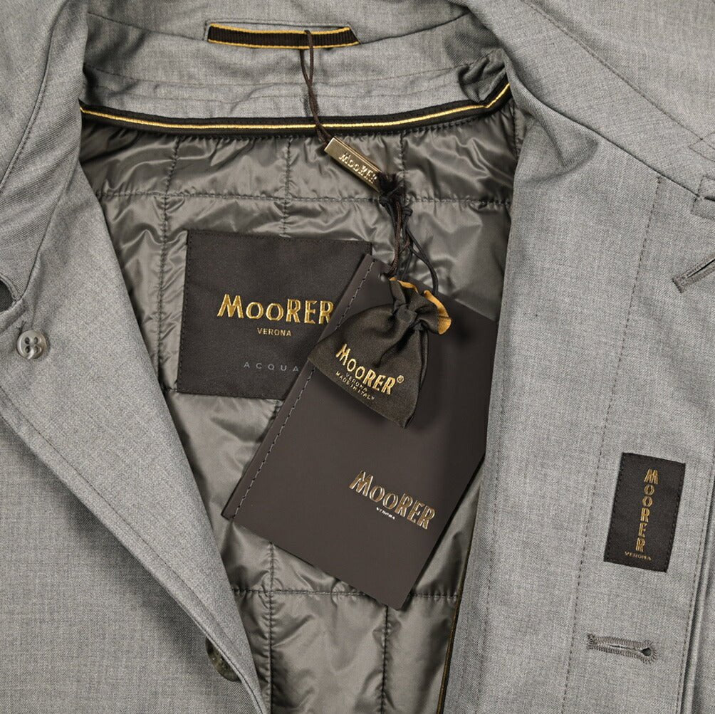 MOORER CANOVA - PUM 2WAY ナイロン100% 中綿ステンカラーコートライナー付き / ACQUA PROOF(防水)｜435883｜GUARDAROBA MILANO OFFICIAL STORE