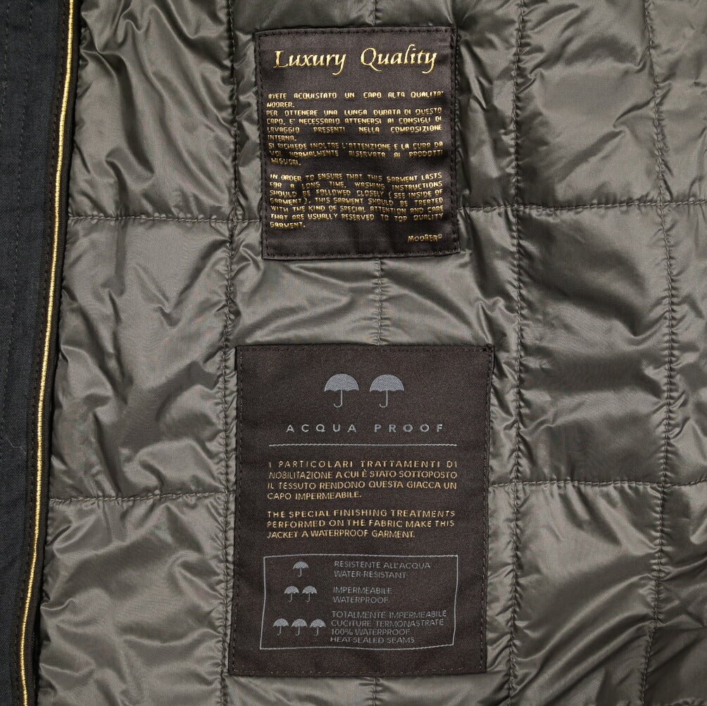 MOORER CANOVA - PUM 中綿ライナー付き 2WAYステンカラーコート / ACQUA PROOF(防水)｜435914-48｜GUARDAROBA MILANO OFFICIAL STORE