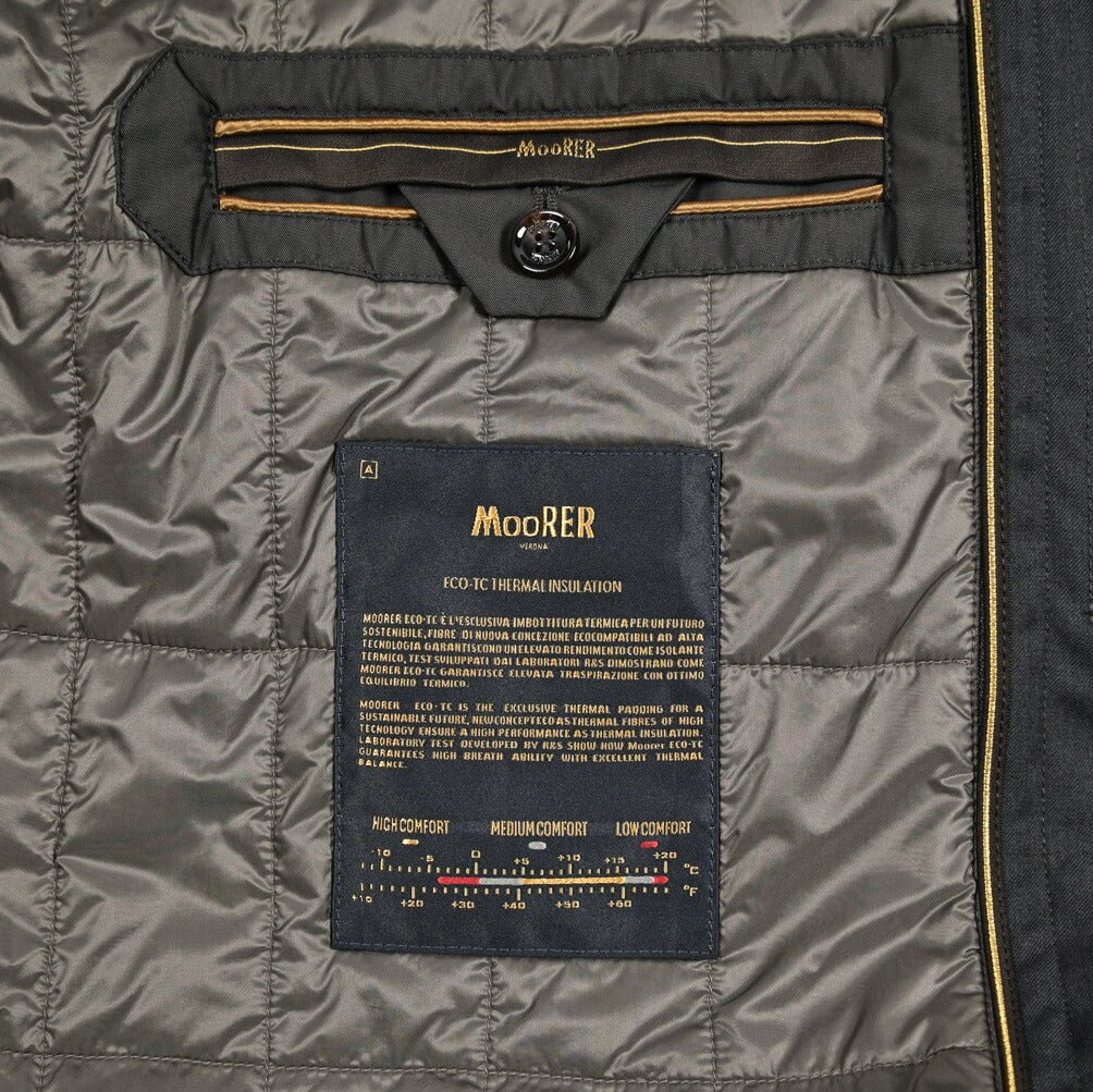 MOORER CANOVA - PUM 中綿ライナー付き 2WAYステンカラーコート / ACQUA PROOF(防水)｜435914-48｜GUARDAROBA MILANO OFFICIAL STORE