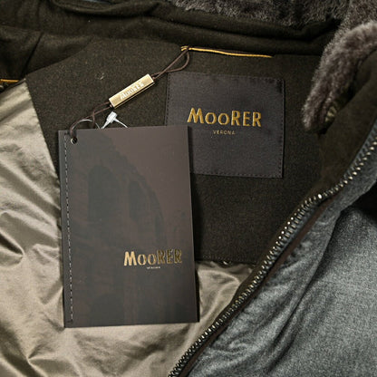 MOORER "CASCIANO - FUR - OSL" カシミヤ混ウール コンビダウンジャケット｜420308 - 50｜GUARDAROBA MILANO OFFICIAL STORE