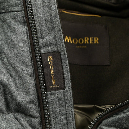 MOORER "CASCIANO - FUR - OSL" カシミヤ混ウール コンビダウンジャケット｜420308 - 50｜GUARDAROBA MILANO OFFICIAL STORE