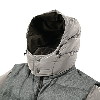 MOORER "CASCIANO - FUR - OSL" カシミヤ混ウール コンビダウンジャケット｜420308 - 50｜GUARDAROBA MILANO OFFICIAL STORE