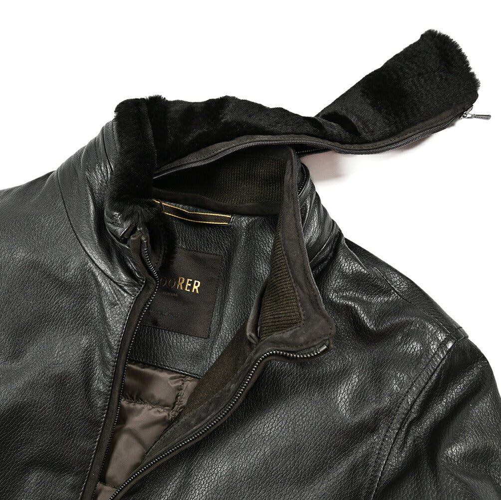 MOORER "CELOTTI - PEC" レザーダウンジャケット｜420415 - 46｜GUARDAROBA MILANO OFFICIAL STORE