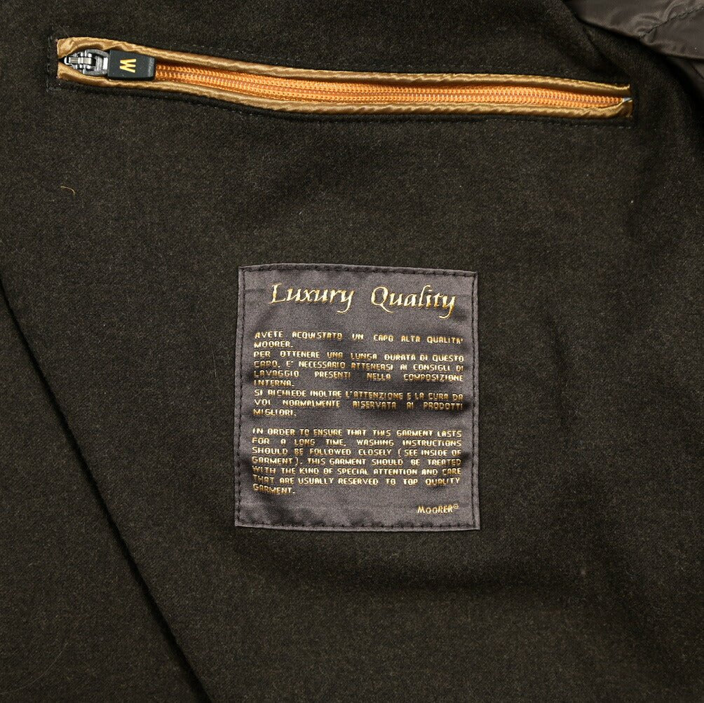 MOORER "CELOTTI - PEC" レザーダウンジャケット｜420415 - 46｜GUARDAROBA MILANO OFFICIAL STORE