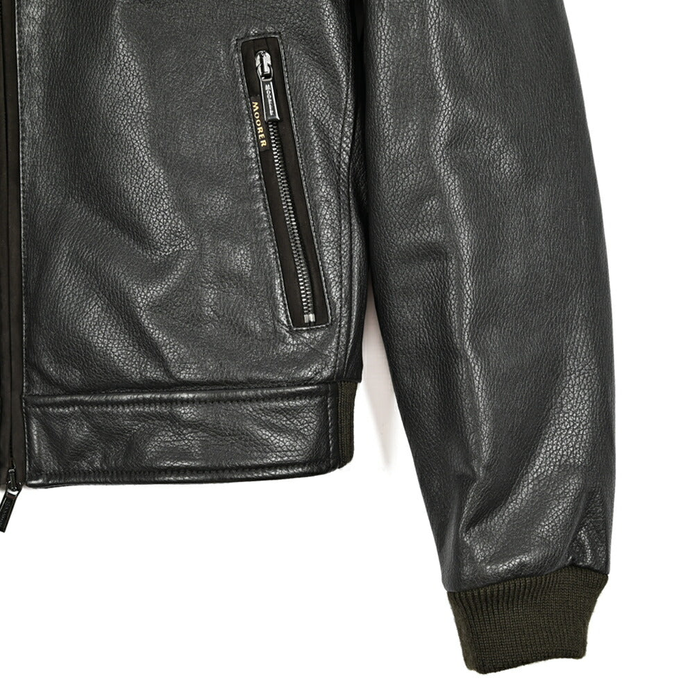 MOORER "CELOTTI - PEC" レザーダウンジャケット｜420415 - 46｜GUARDAROBA MILANO OFFICIAL STORE