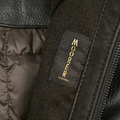 MOORER "CELOTTI - PEC" レザーダウンジャケット｜420415 - 46｜GUARDAROBA MILANO OFFICIAL STORE