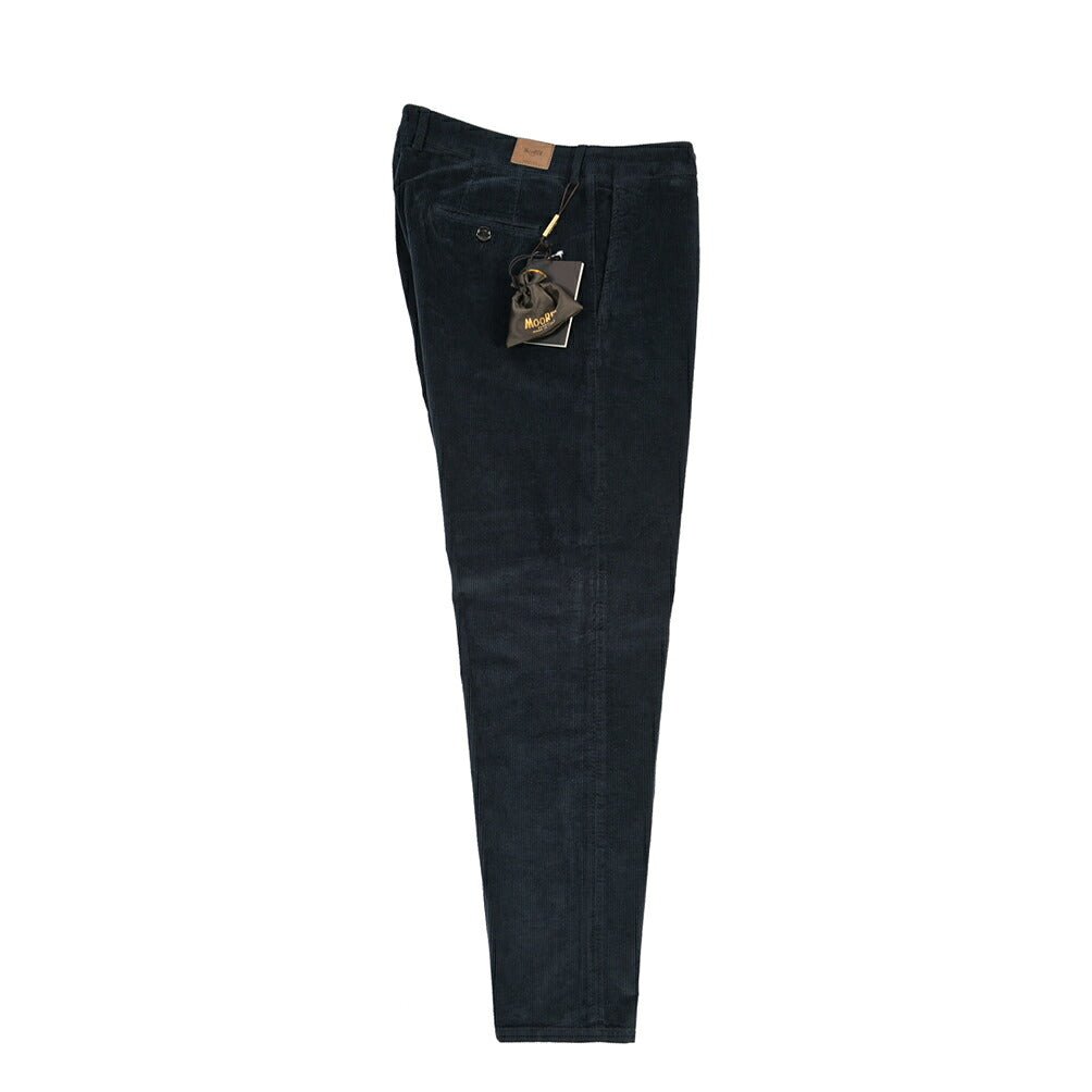 MOORER “CHADWICK-VL1” ストレッチコットン 中畝コーデュロイパンツ ネイビー(NAVY) 46 | GUARDAROBA MILANO OFFICIAL STORE