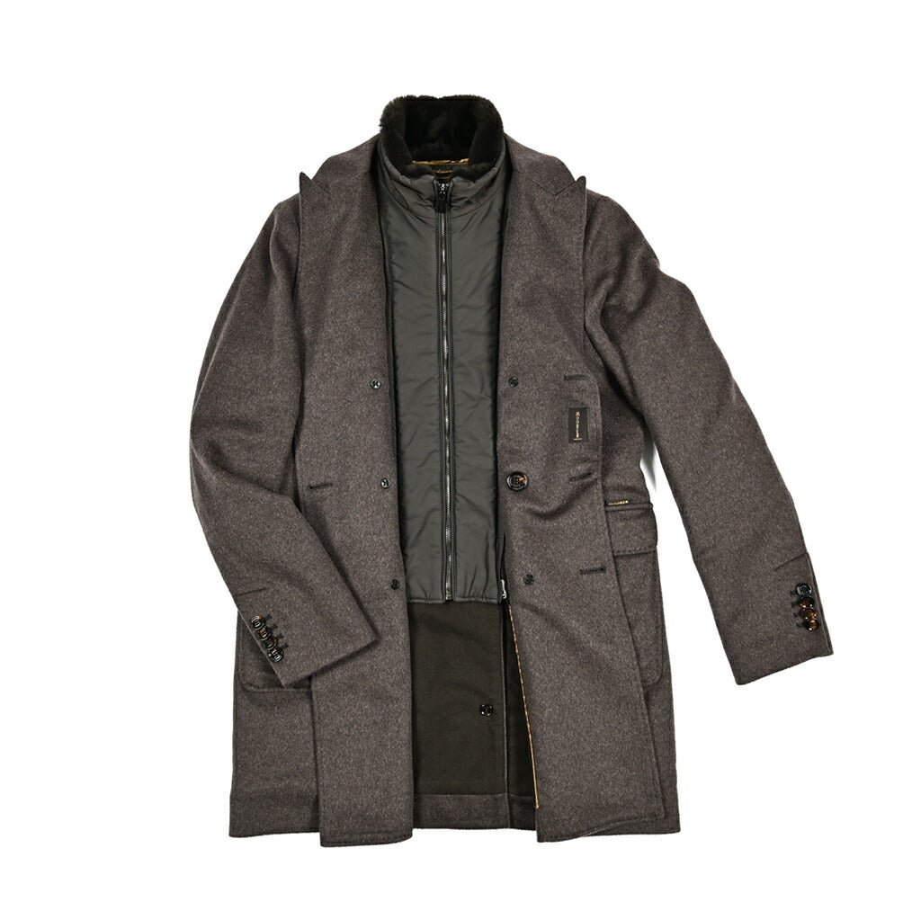 MOORER "CIGOLI - MG" カシミヤ100% ダウンチェスターコート (着脱可能ライナー付き)｜420434｜GUARDAROBA MILANO OFFICIAL STORE