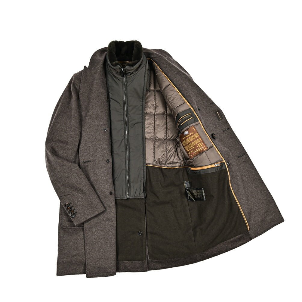 MOORER "CIGOLI - MG" カシミヤ100% ダウンチェスターコート (着脱可能ライナー付き)｜420434｜GUARDAROBA MILANO OFFICIAL STORE