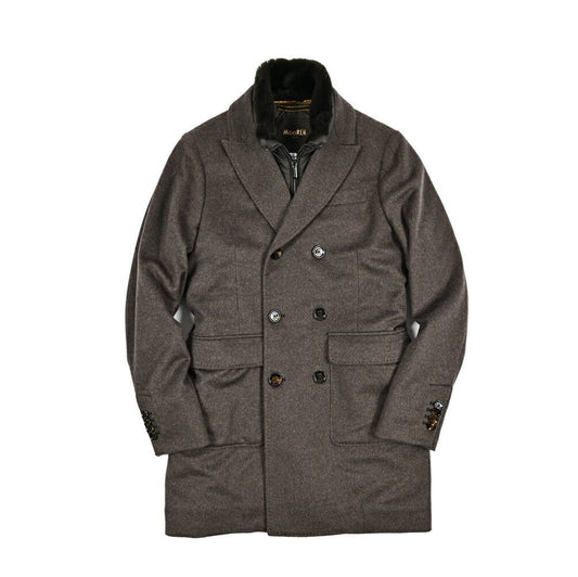MOORER "CIGOLI - MG" カシミヤ100% ダウンチェスターコート (着脱可能ライナー付き)｜420434｜GUARDAROBA MILANO OFFICIAL STORE