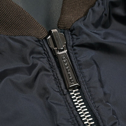 MOORER COMPIANO - LET レザー/ナイロン リバーシブルボンバージャケット MA - 1｜436043-54｜GUARDAROBA MILANO OFFICIAL STORE