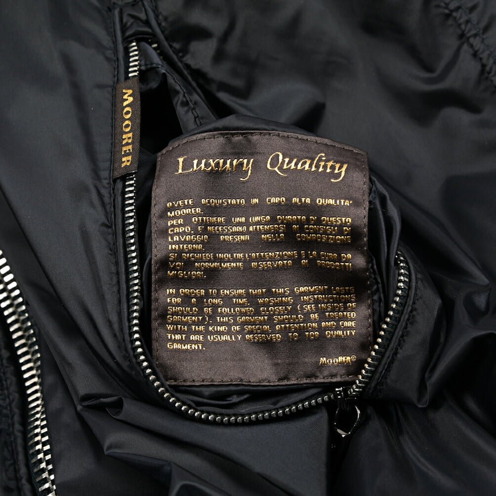 MOORER COMPIANO - LET レザー/ナイロン リバーシブルボンバージャケット MA - 1｜436043-54｜GUARDAROBA MILANO OFFICIAL STORE