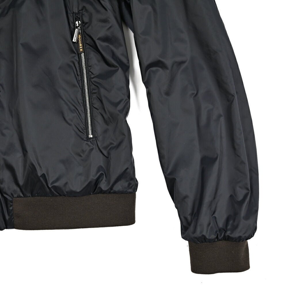 MOORER COMPIANO - LET レザー/ナイロン リバーシブルボンバージャケット MA - 1｜436043-54｜GUARDAROBA MILANO OFFICIAL STORE