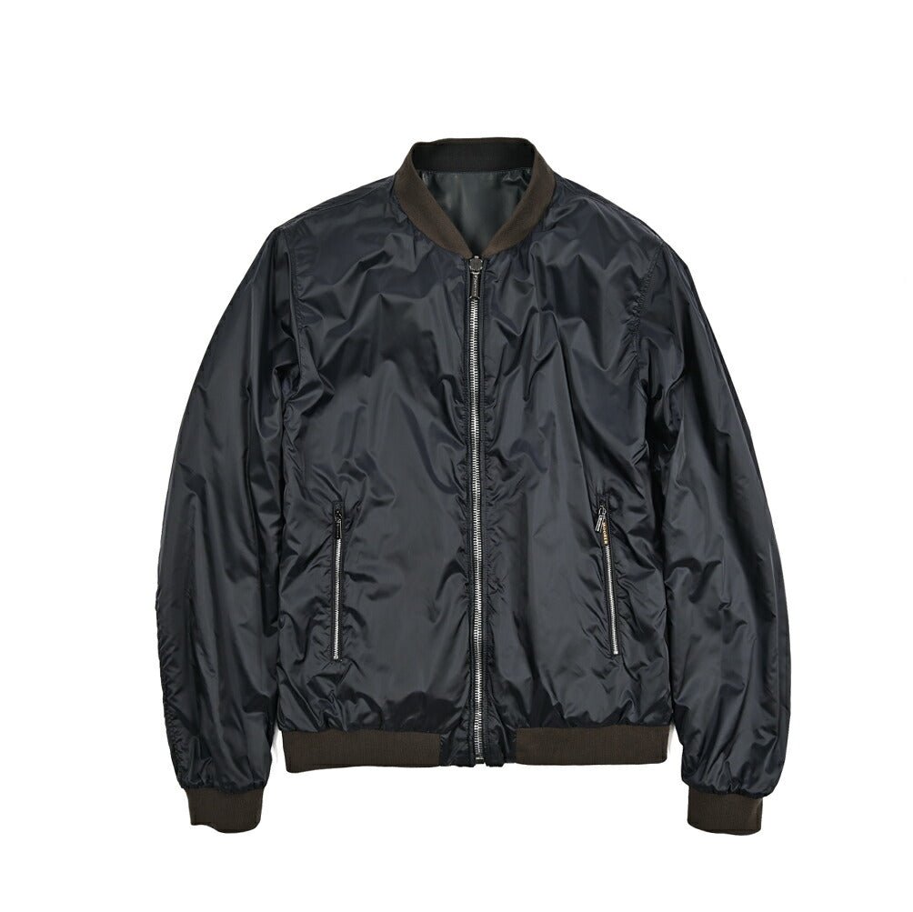 MOORER COMPIANO - LET レザー/ナイロン リバーシブルボンバージャケット MA - 1｜436043-54｜GUARDAROBA MILANO OFFICIAL STORE