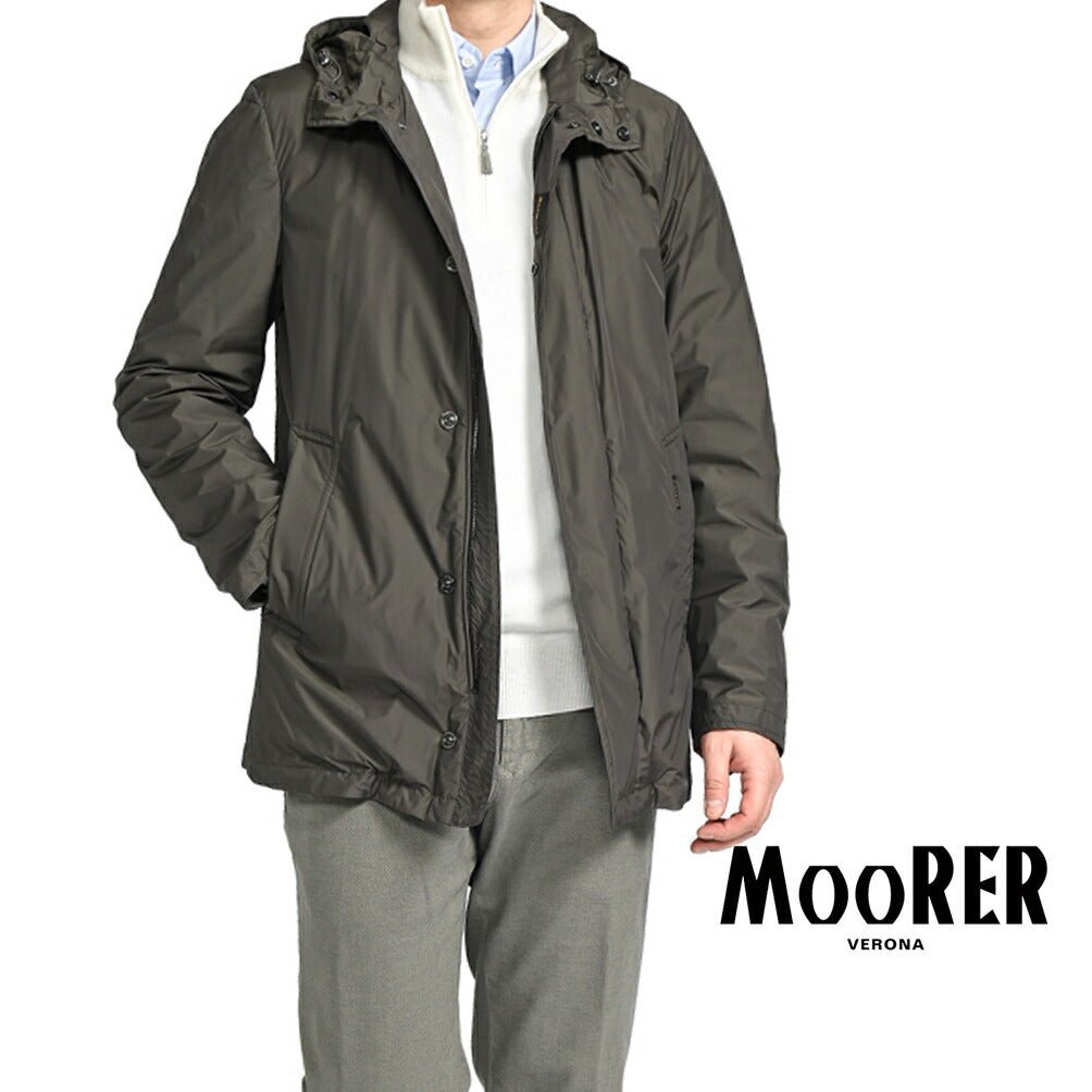 MOORER "COMTE-MS" ストレッチナイロン フード付きコート｜GUARDAROBA MILANO OFFICIAL STORE