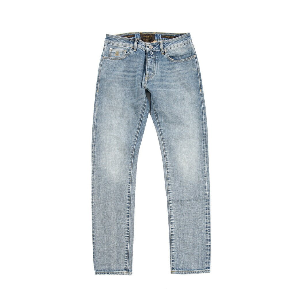 MOORER "CREDI - DF7301" コットン100%デニム スリムジーンズ｜437046-30｜GUARDAROBA MILANO OFFICIAL STORE
