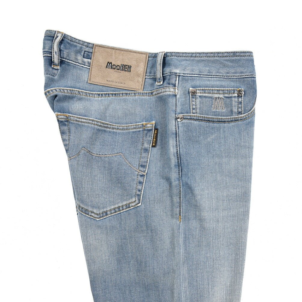 MOORER "CREDI - PS705" ストレッチデニム スリムジーンズ｜437043-32｜GUARDAROBA MILANO OFFICIAL STORE