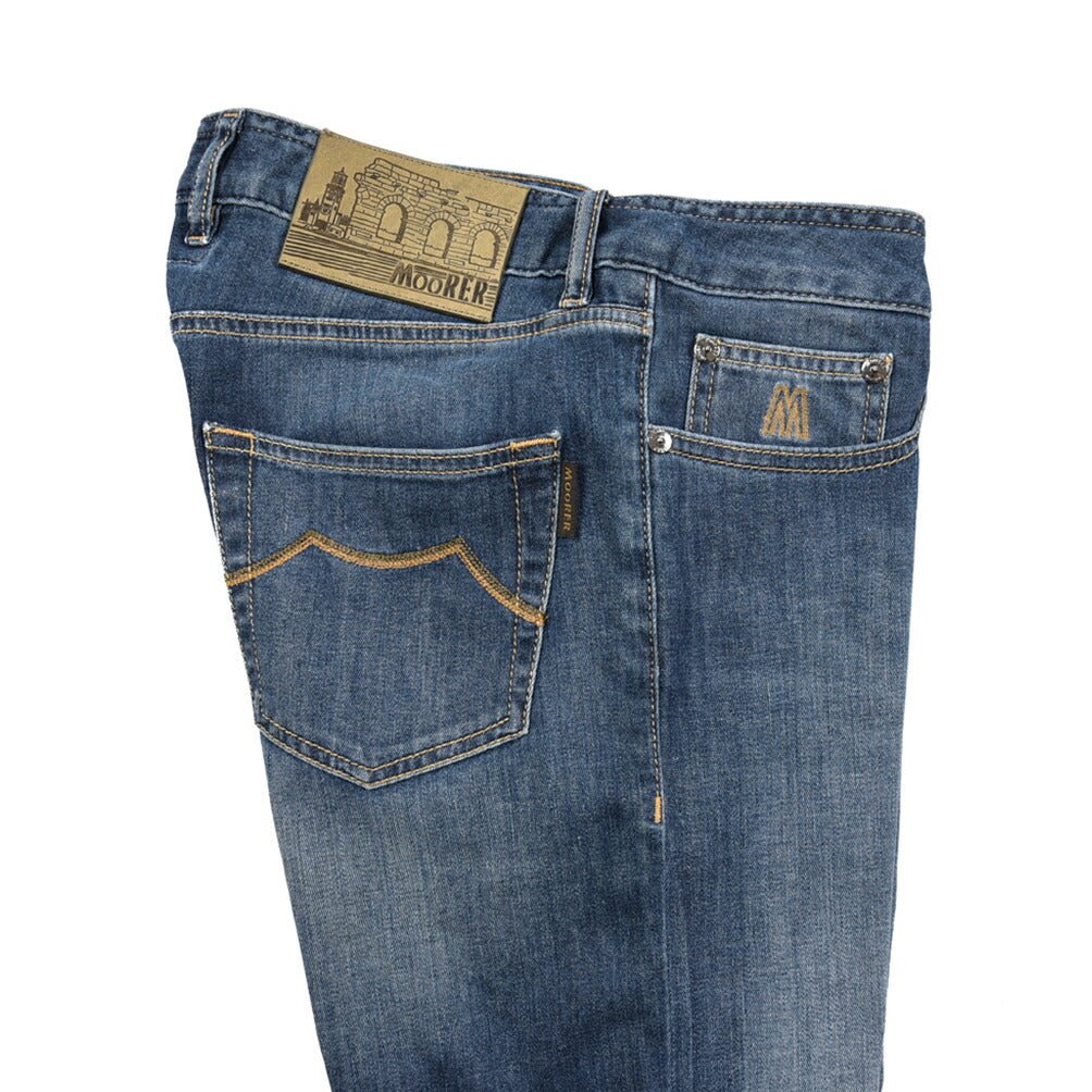 MOORER "CREDI - PS705" ストレッチデニム スリムジーンズ｜437069-31｜GUARDAROBA MILANO OFFICIAL STORE