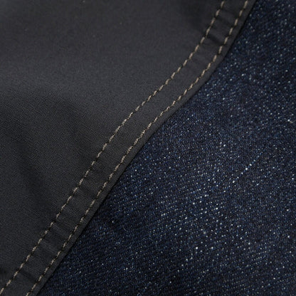 MOORER “DANTAS” デニム×ポリエステル トラックジャケット ネイビー(BLU) 46 | GUARDAROBA MILANO OFFICIAL STORE