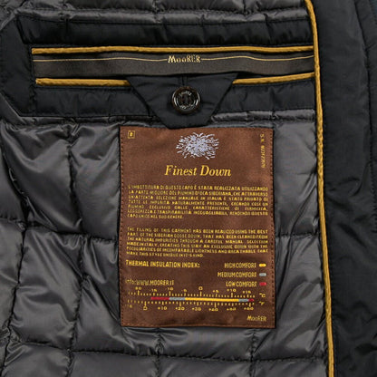 MOORER “DANTE-OP” ポリアミド 100% ダウンコート / ACQUA RESISTANT (撥水) ネイビー(DARK BLU) 48 | GUARDAROBA MILANO OFFICIAL STORE