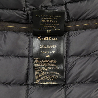 MOORER “DANTE-OP” ポリアミド 100% ダウンコート / ACQUA RESISTANT (撥水) ネイビー(DARK BLU) 48 | GUARDAROBA MILANO OFFICIAL STORE
