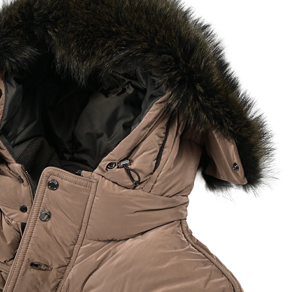 MOORER "DARRIS - OS" ナイロン混 ファーフード付きダウンコート｜420322 - 52｜GUARDAROBA MILANO OFFICIAL STORE