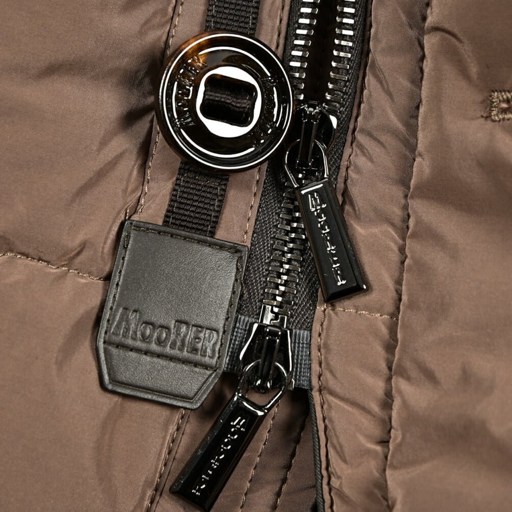 MOORER "DARRIS - OS" ナイロン混 ファーフード付きダウンコート｜420322 - 52｜GUARDAROBA MILANO OFFICIAL STORE