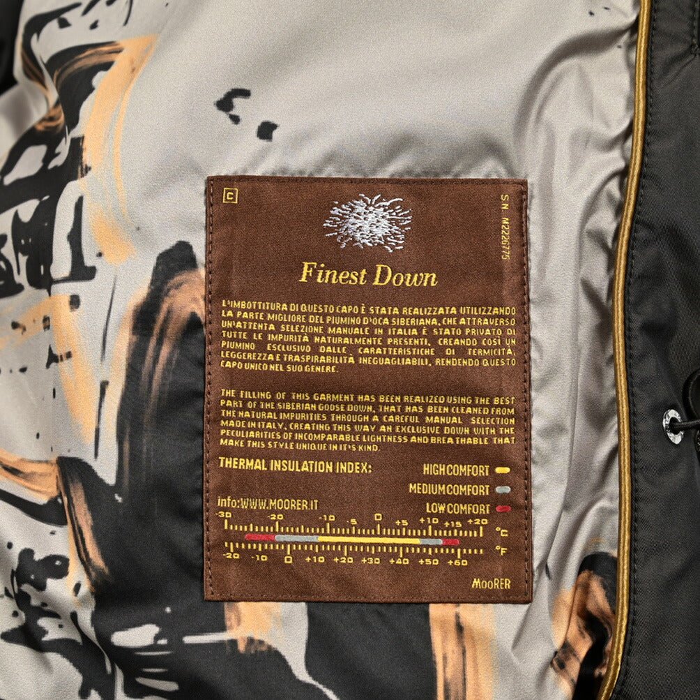 MOORER "DARRIS - OS" ナイロン混 ファーフード付きダウンコート｜420322 - 52｜GUARDAROBA MILANO OFFICIAL STORE