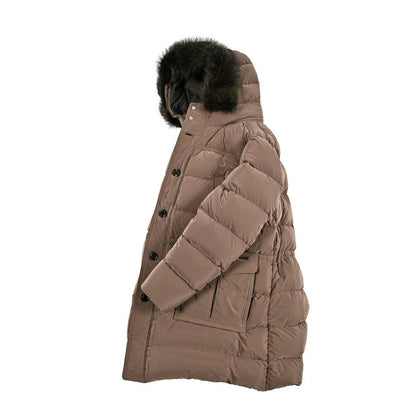 MOORER "DARRIS - OS" ナイロン混 ファーフード付きダウンコート｜420322 - 52｜GUARDAROBA MILANO OFFICIAL STORE