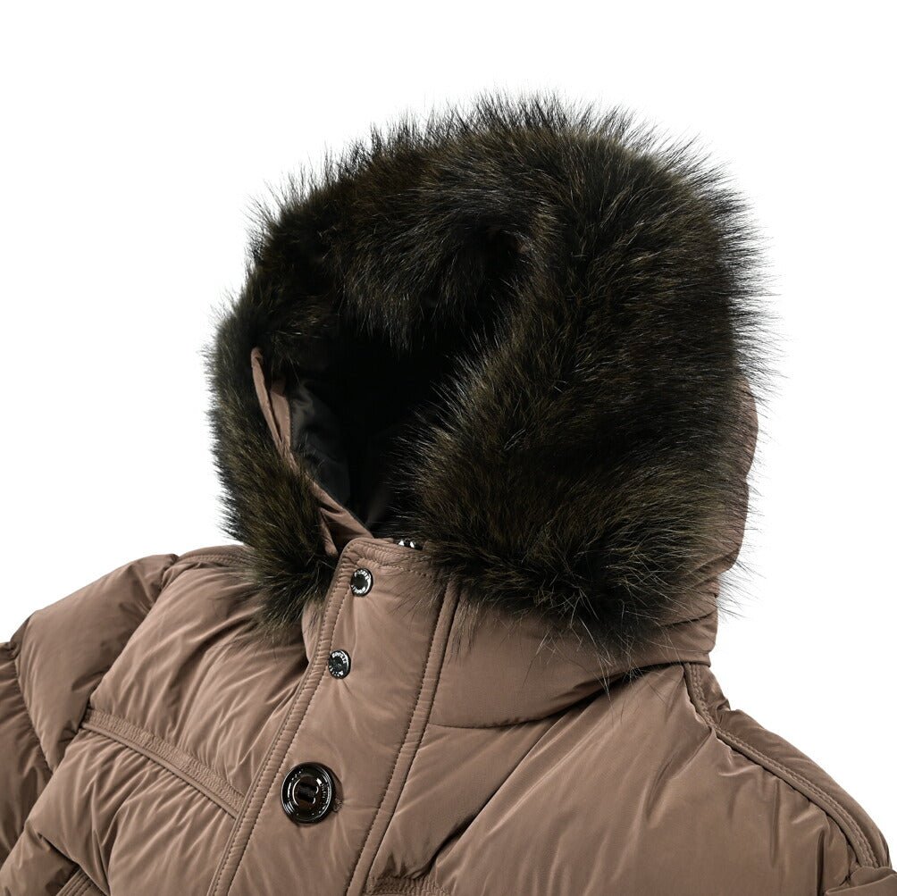 MOORER "DARRIS - OS" ナイロン混 ファーフード付きダウンコート｜420322 - 52｜GUARDAROBA MILANO OFFICIAL STORE