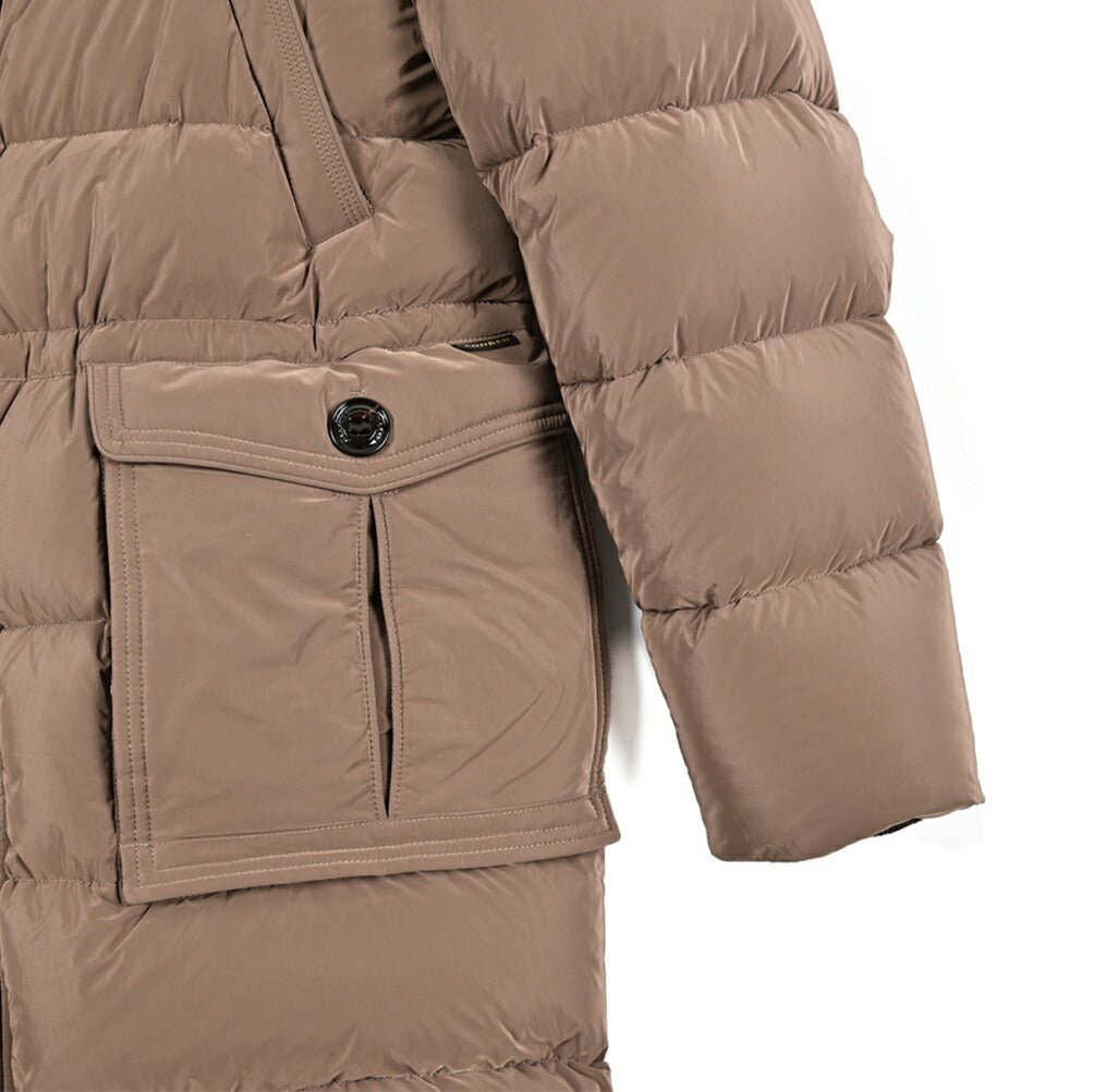 MOORER "DARRIS - OS" ナイロン混 ファーフード付きダウンコート｜420322 - 52｜GUARDAROBA MILANO OFFICIAL STORE