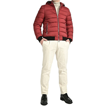 MOORER "DEPISIS - S3" ストレッチナイロン ダウンジャケットフーディー / ACQUA RESISTANT(撥水)｜418252 - 44｜GUARDAROBA MILANO OFFICIAL STORE