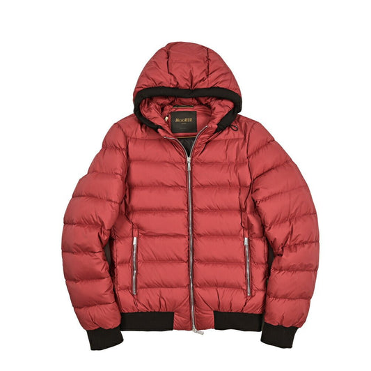 MOORER "DEPISIS - S3" ストレッチナイロン ダウンジャケットフーディー / ACQUA RESISTANT(撥水)｜418252 - 44｜GUARDAROBA MILANO OFFICIAL STORE