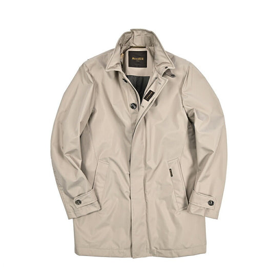 MOORER DUCA - GF ポリエステル100% スタンドカラーコート 収納可能フード付き / ACQUA PROOF(防水)｜435919-48｜GUARDAROBA MILANO OFFICIAL STORE