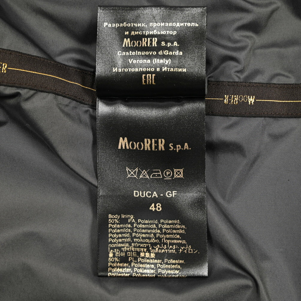 MOORER DUCA - GF ポリエステル100% スタンドカラーコート 収納可能フード付き / ACQUA PROOF(防水)｜435919-48｜GUARDAROBA MILANO OFFICIAL STORE