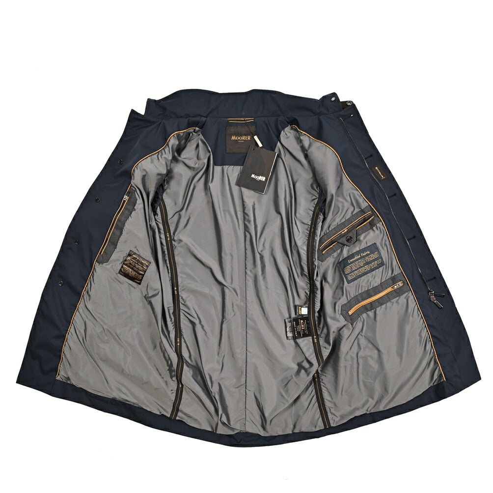 MOORER DUCA - GF ポリエステル100% 収納可能フード付きダスターコート / ACQUA PROOF(防水)｜436791｜GUARDAROBA MILANO OFFICIAL STORE