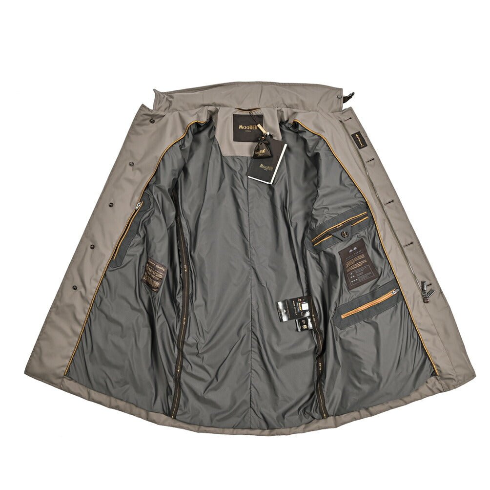 MOORER DUCA - GF ポリエステル100% 収納可能フード付きダスターコート / ACQUA PROOF(防水)｜436794-46｜GUARDAROBA MILANO OFFICIAL STORE