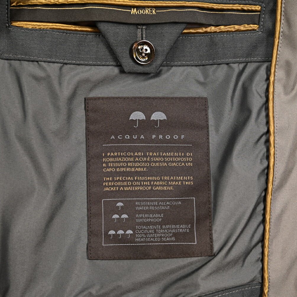 MOORER DUCA - GF ポリエステル100% 収納可能フード付きダスターコート / ACQUA PROOF(防水)｜436794-46｜GUARDAROBA MILANO OFFICIAL STORE