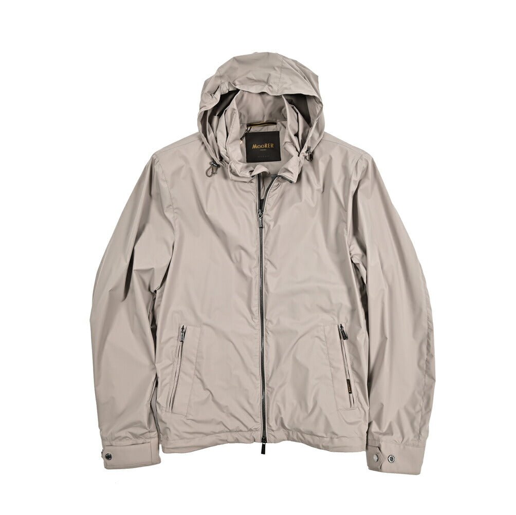 MOORER DUCCIO - SKT ポリエステル100% ジップアップブルゾン 着脱可能フード付き / ACQUA PROOF(防水)｜436042｜GUARDAROBA MILANO OFFICIAL STORE