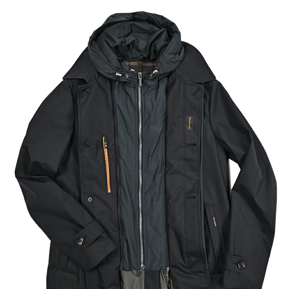 MOORER EDWIN - GF ポリエステル100% フード付きダウンコート / ACQUA PROOF(防水)｜436828-48｜GUARDAROBA MILANO OFFICIAL STORE