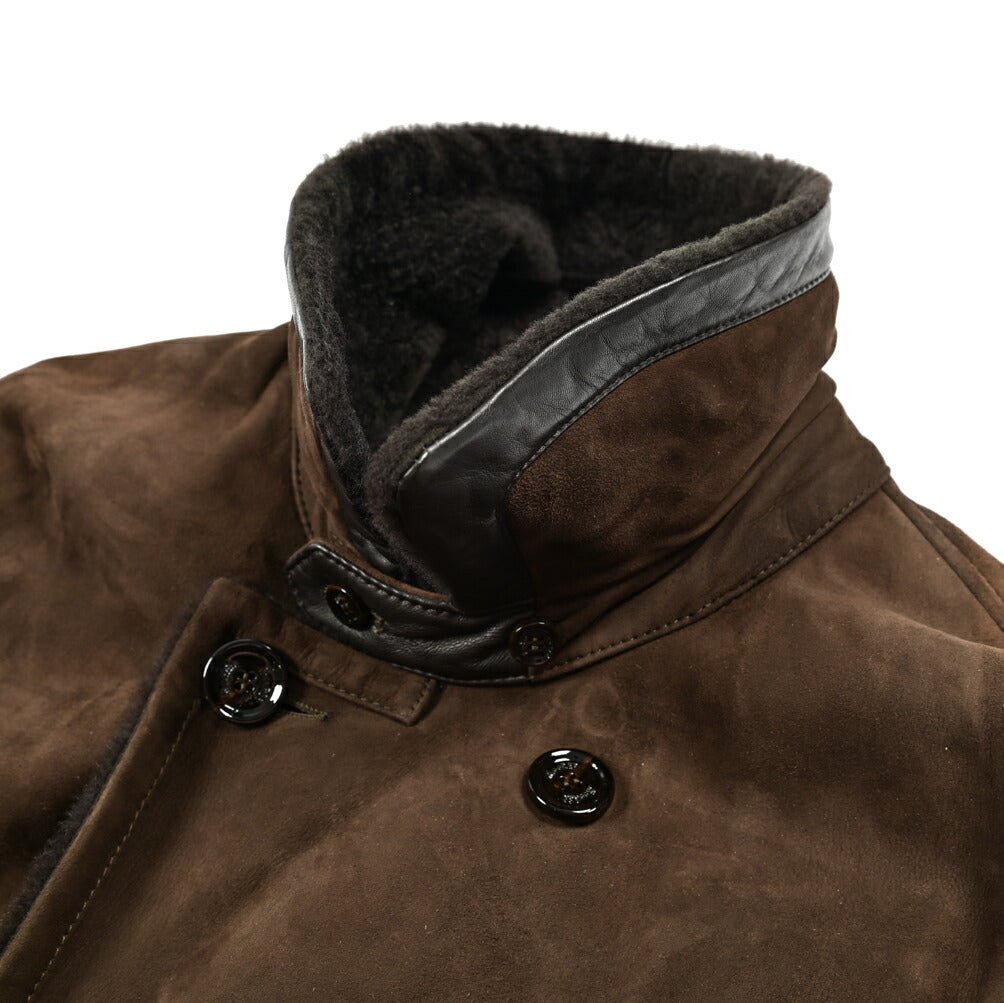 MOORER "EMIDIO - ME" ムートンレザーPコート｜420410 - 46｜GUARDAROBA MILANO OFFICIAL STORE